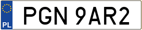 Trailer License Plate